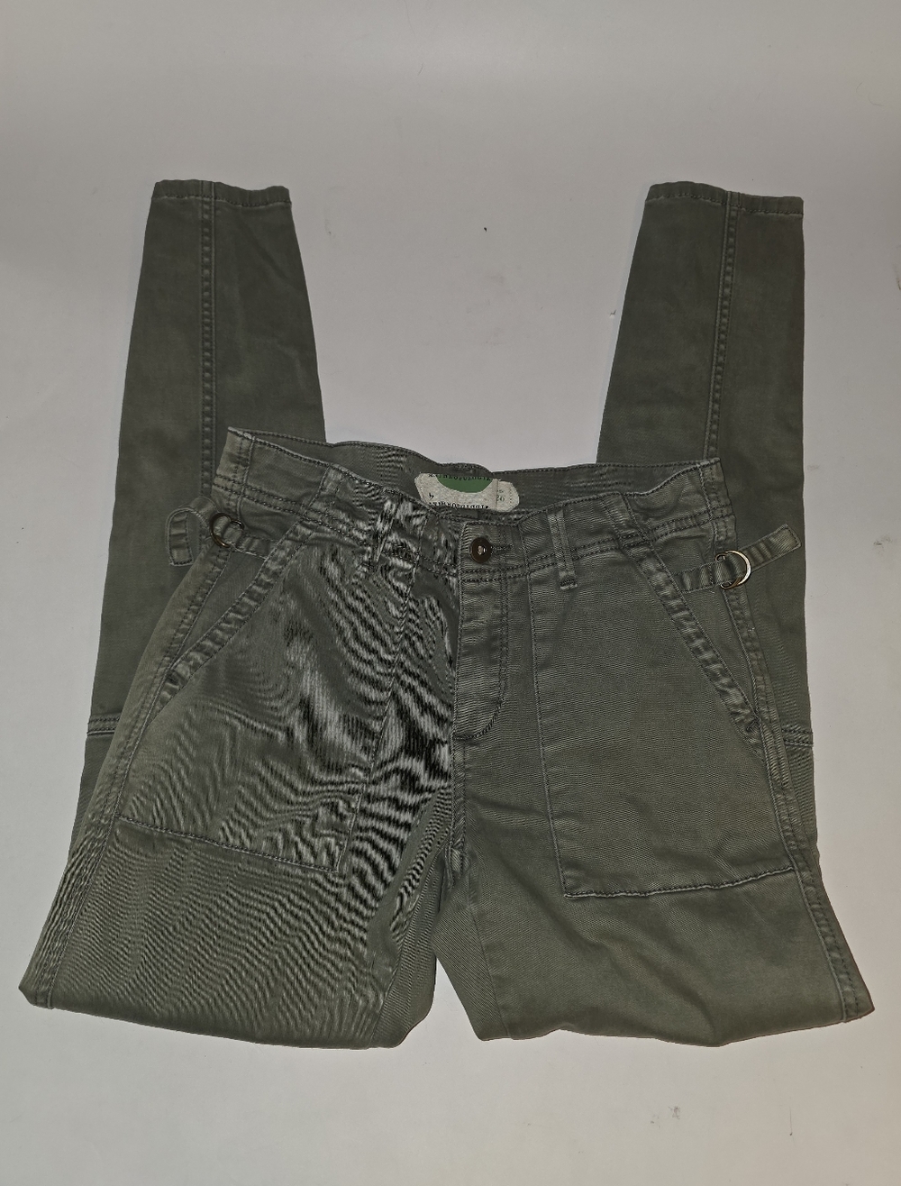 Anthropologie Utility Pants Size 26 Olive Green - Picture 3 of 10